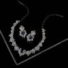 Royal Blue Set Of Necklace and Earrings