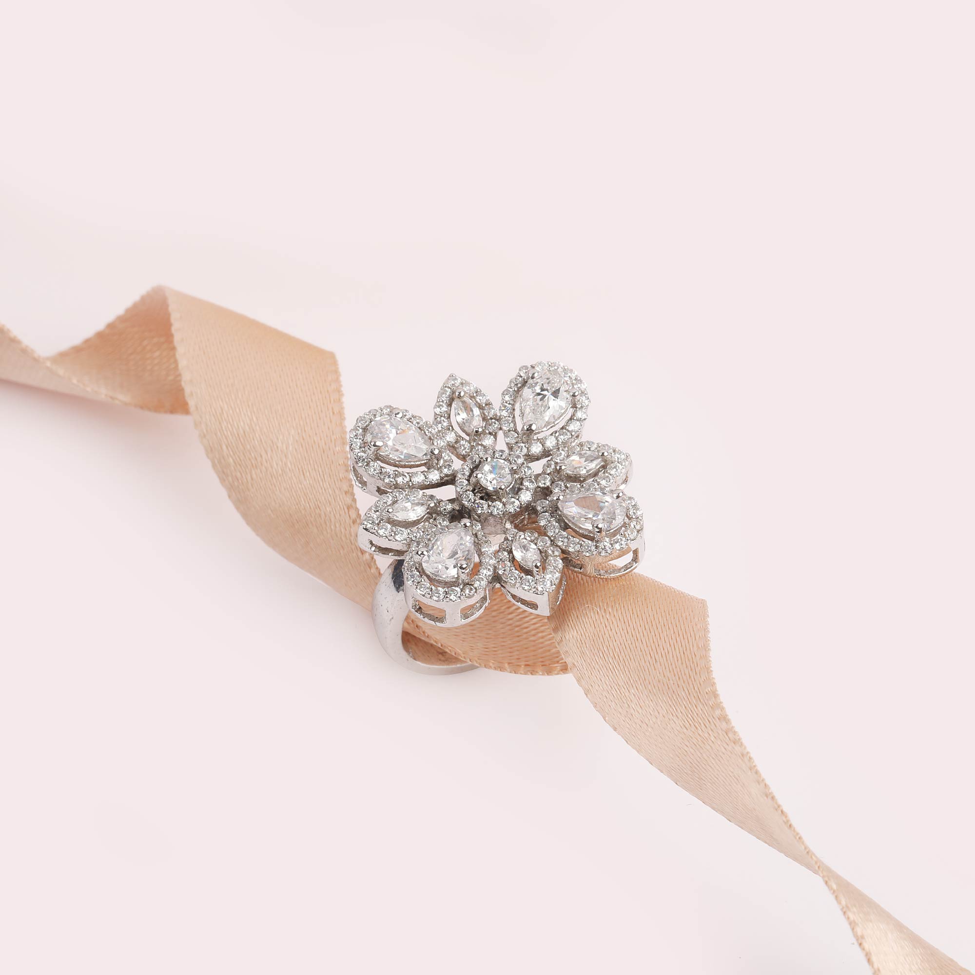 Classic Flower Cocktail Ring