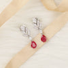 Ruby Drop Earrings