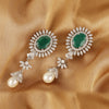 Emerald Stone Long Earrings