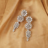Double Flower Long Earrings