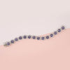 Lavender Stone With Border Tennis Bracelet