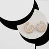 Gold Polish Drop Shaped Hoops