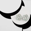 Flower Shaped Tops With Green Stones Border
