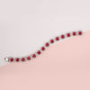 Ruby Stone Bracelet With Border