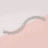 Triangle Shaped Tennis Bracelet With Border