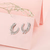 Marquise and Pear Shaped Half Hoops