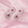 Long Indian Earring With Ruby Stones