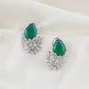 Emerald Stone With Multi Shaped Bracket Below
