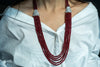 Broach Ruby Necklace