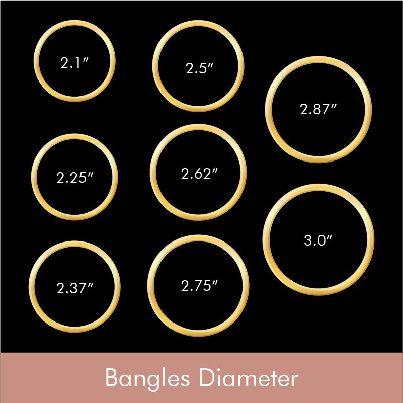 75 Cents Marquise Bangles Pair